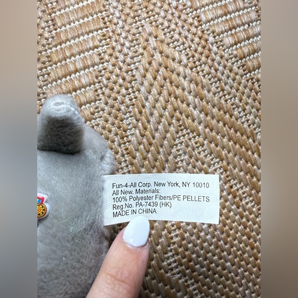 Barnum Animal Crackers Vintage 7" Elephant Stuffed Animal, Plush - Picture 9 of 9